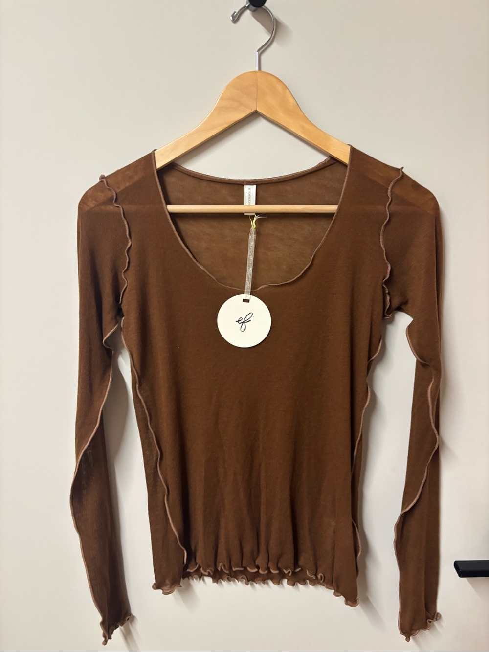 Eliza Faulkner Carla Merino Wool long sleeve top